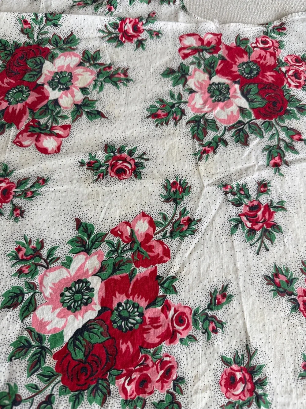 Vintage Homemade Floral Halter Style Apron